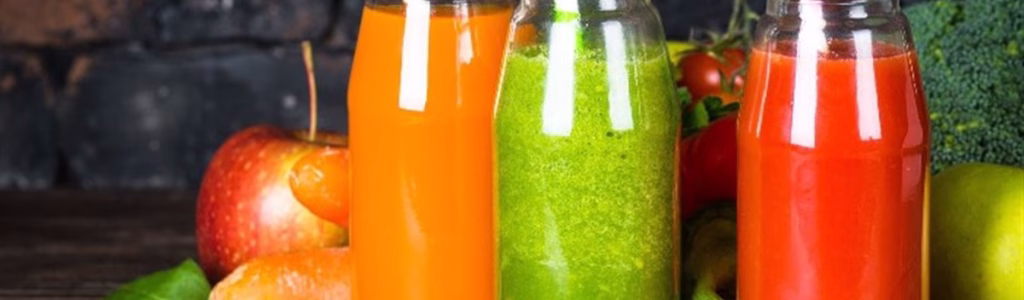 مجموعة من مشروبات الطاقة الطبيعية