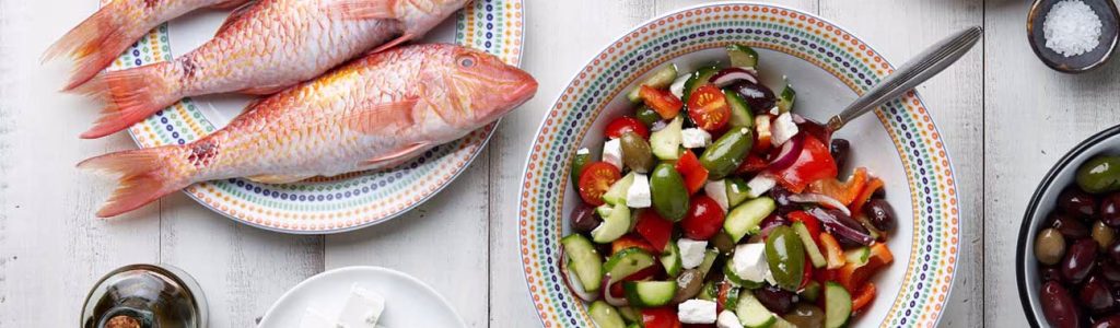 إحدى وجبات رجيم البحر المتوسط