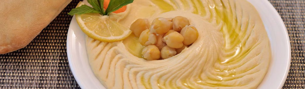 طريقة عمل حمص بزيت الزيتون